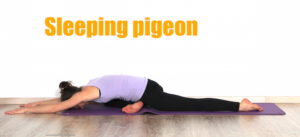 sleeping pigeon pose